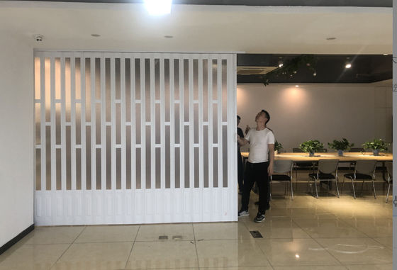 Waterproof Bathroom PVC Folding Door Partition Easy Installation