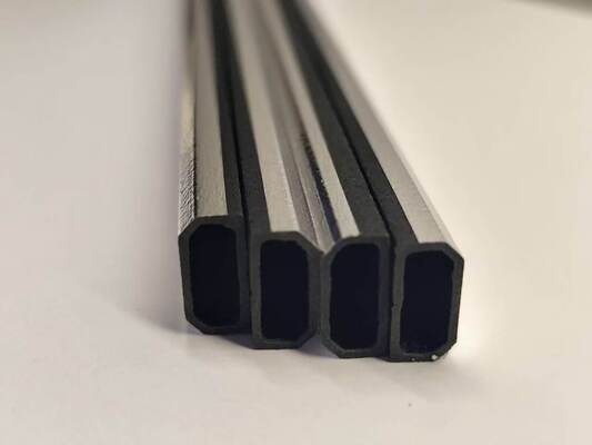 Barre d'espacement à bord chaud en fibre de verre hybride 6A-27A, profil creux en stratifié métallique pour les unités isolantes en verre IGU